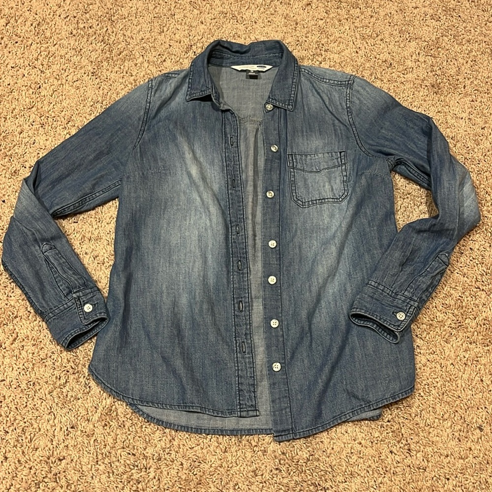 Denim Button Down (Size XS)